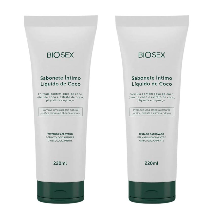 Biosex 2 Sabonete Líquido Intimo com Óleo de Coco 220ml
