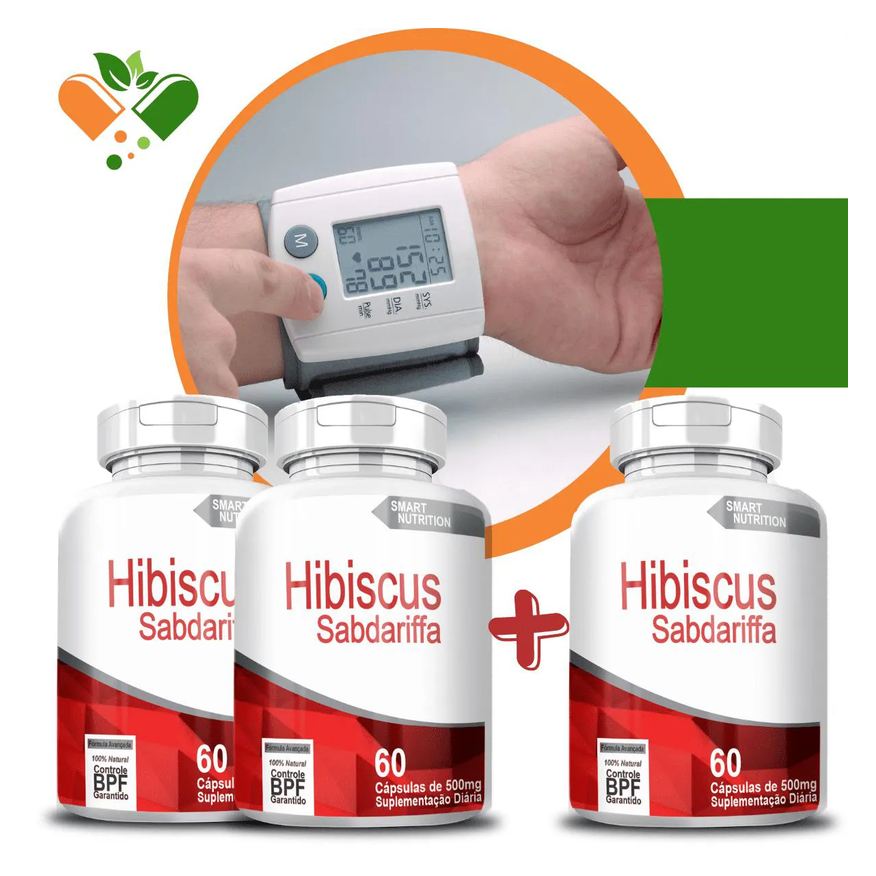 4Elementos Hibisco 500mg 60 cápsulas