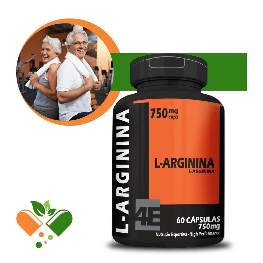 4Elementos L - Arginina 750mg 60 cápsulas
