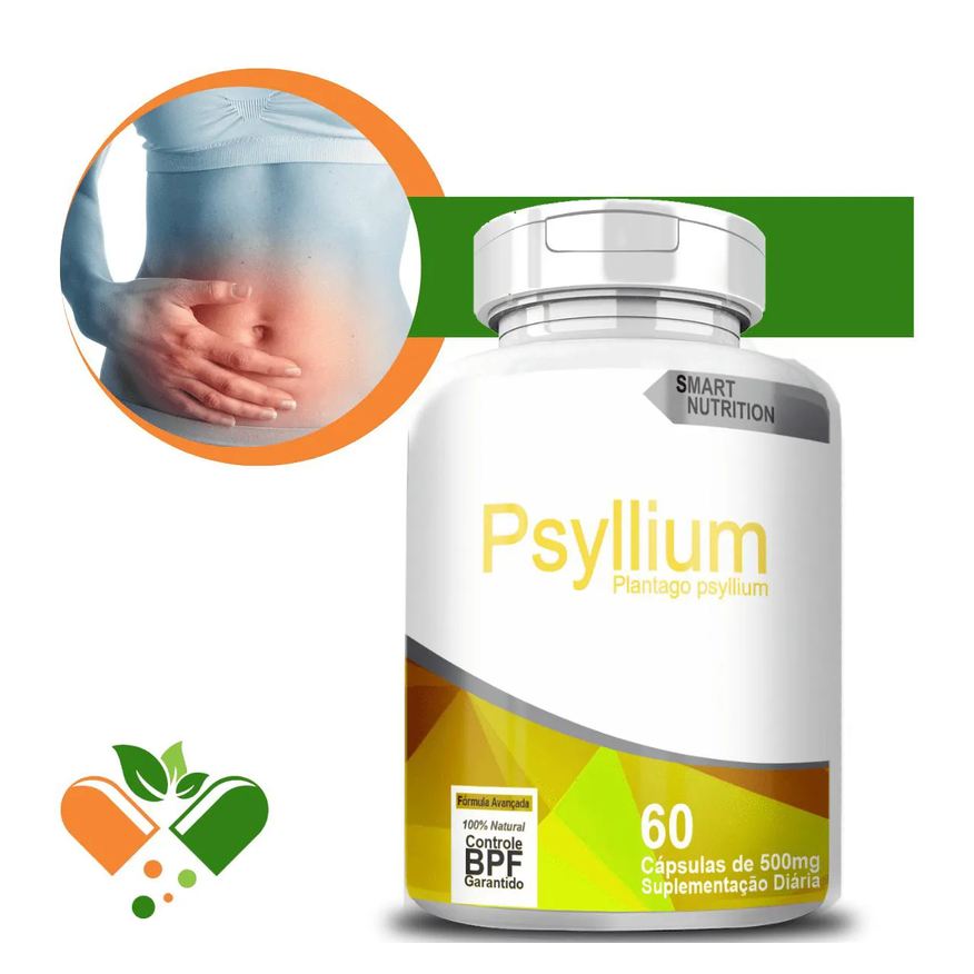 4Elementos Psyllium 500mg 60 cápsulas