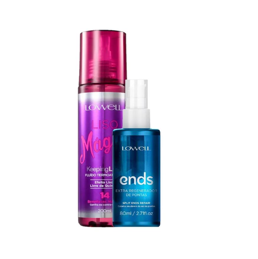 Lowell Kit Liso Magico Fluido Regenerador (2 Produtos)