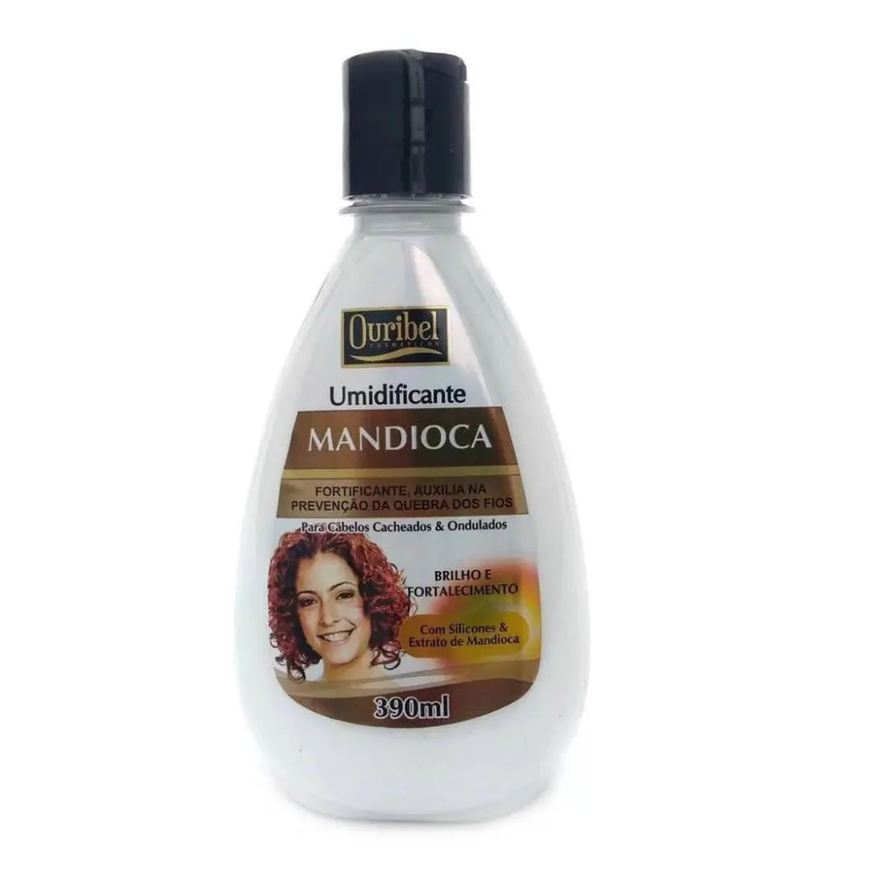 Ouribel Umidificante 390ml Mandioca Cacheados e Ondulados