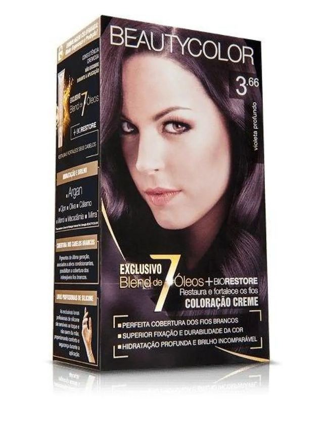 Beauty Color Tintura 3.66 Castanho Purpura