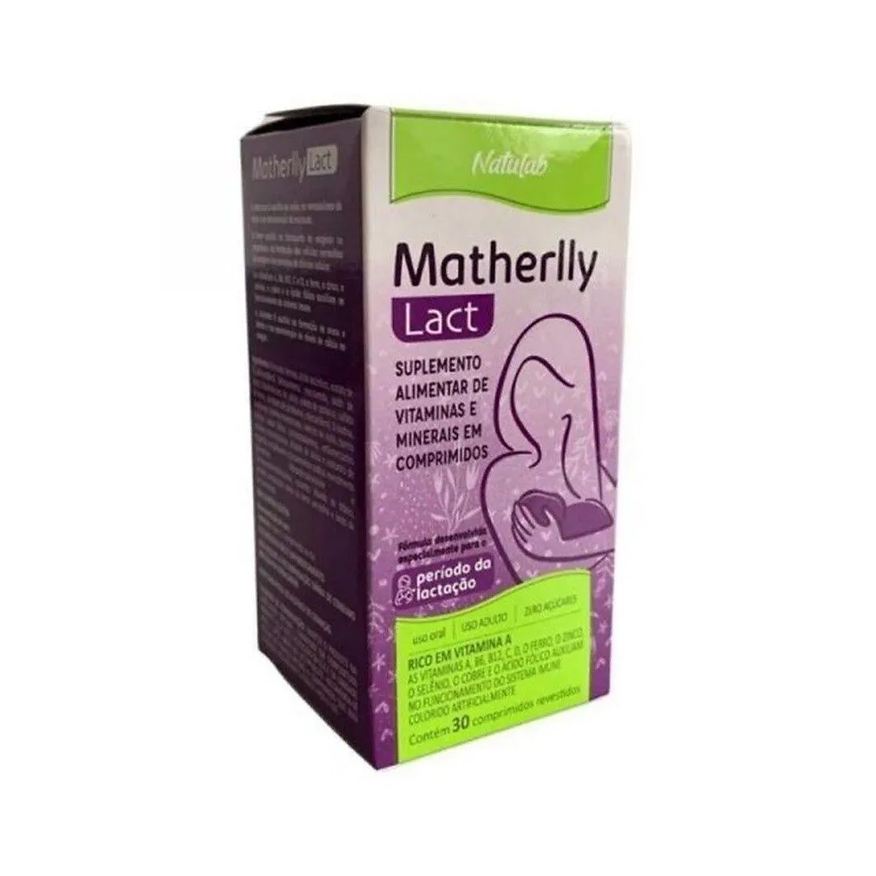 Natulab Matherlly Lact 30cpr - Polivitamínico - Lactantes