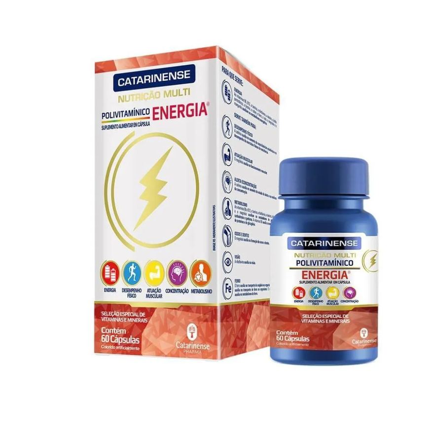 Catarinense Polivitaminico Energia Multi Nutricao 60caps