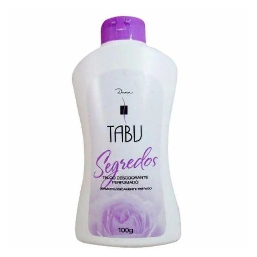 Desodorante Talco Perfumado Tabu Segredos Adulto 100g