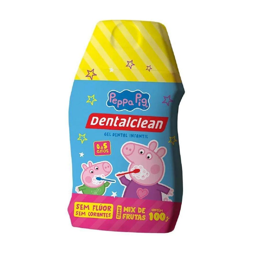 Dentalclean Pasta de Dente Peppa Pig sem Flúor 0 a 5 Anos 100g