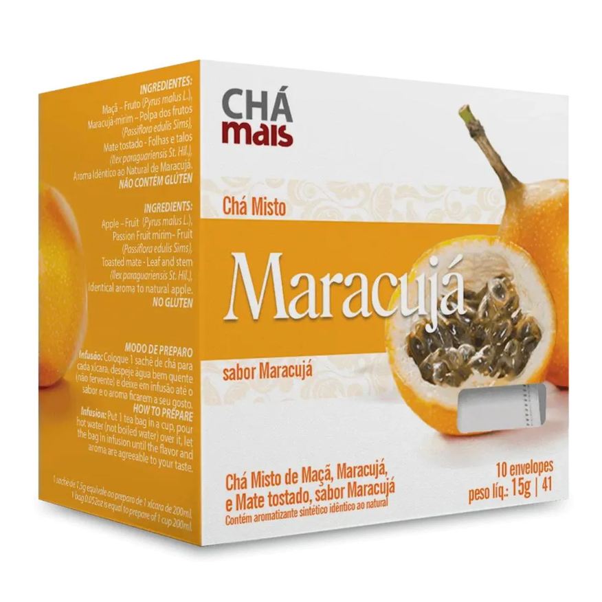 Chá Mais Clinicmais Chá Maracujá 10 Sachês 15g