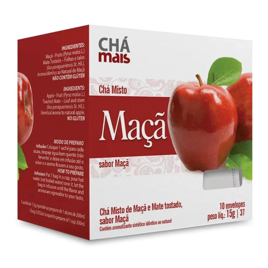 Chá Mais Clinicmais Chá Maçã 10 Sachês 15g