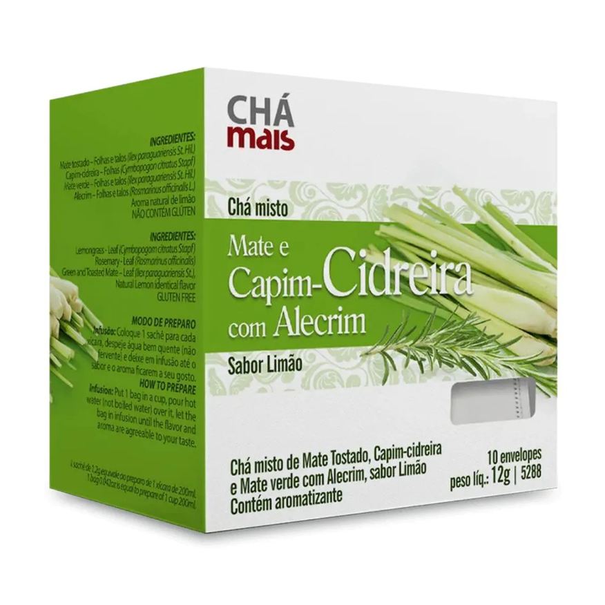 Chá Mais Clinicmais Chá C Cidreira com Alecrim Limão 10 Sachês 12g