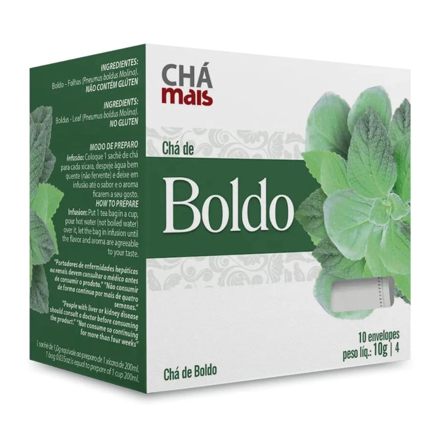 Chá Mais Clinicmais Chá Boldo 10 Sachês 10g