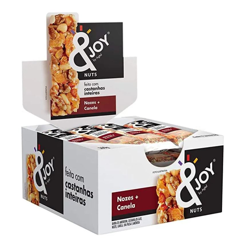 &joy Barra Nozes e Canela Display 12uni de 30g