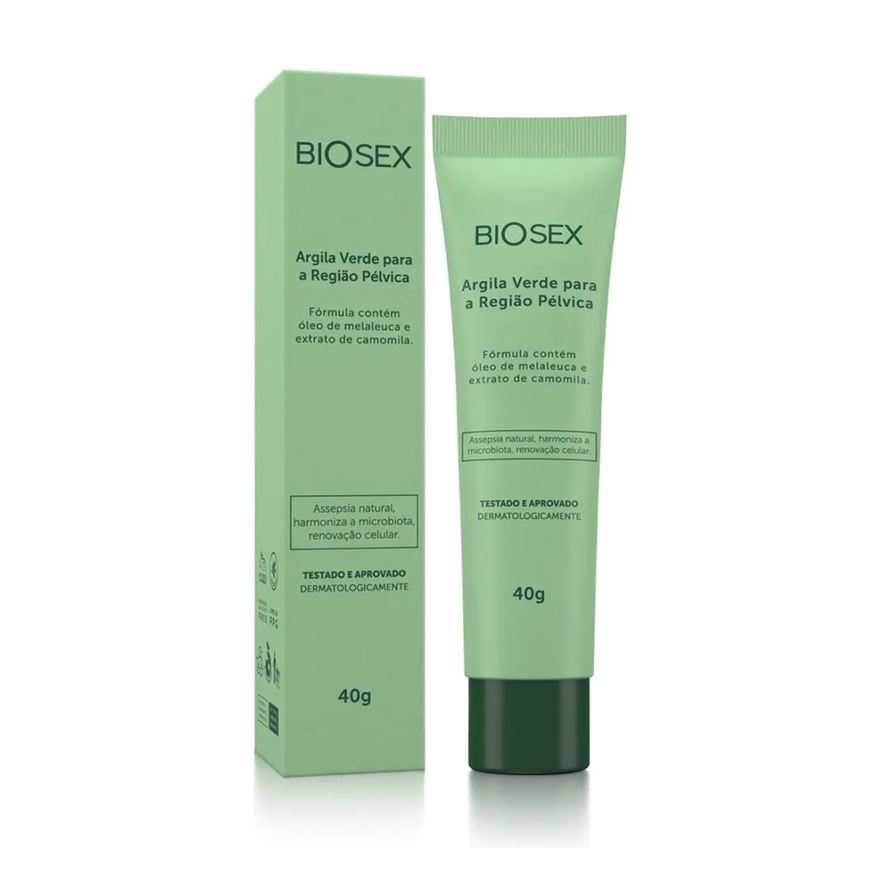 Biosex Creme Intimo com Argila Verde Renovação Celular 40g