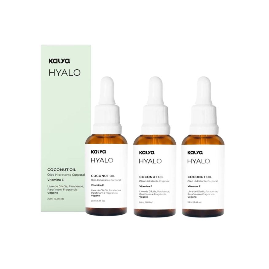 Oleo 3 de Coco Cuidado Intimo Puro sem Perfume Hyalo Coconut