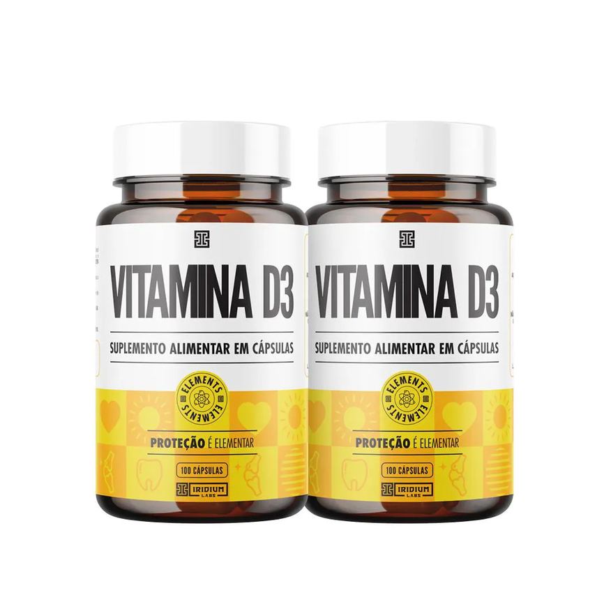 Iridium Labs Kit 2x Vitamina D3 2.000ui 100 Cápsulas - Iridium Elements