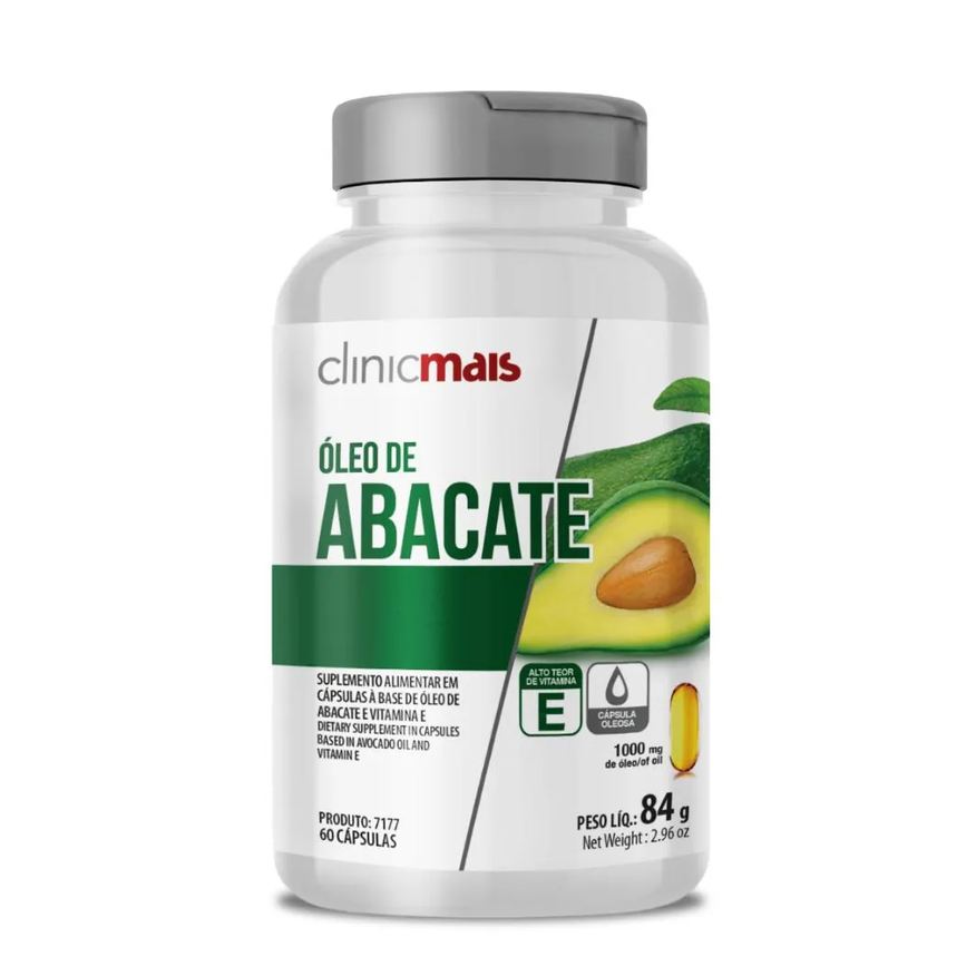 Clinic Mais Óleo de Abacate 60 cápsulas 1000mg Clinicmais