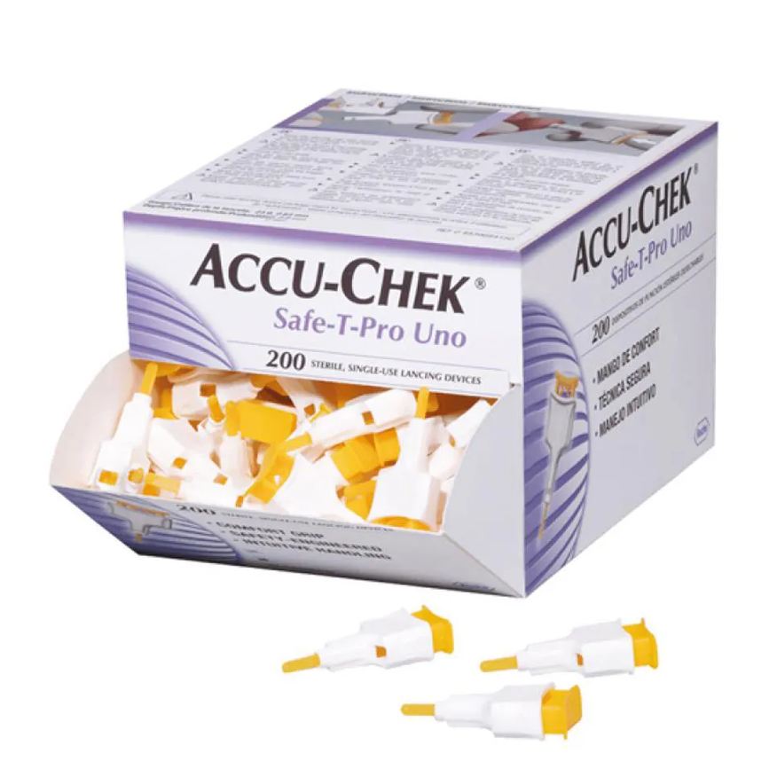 Accu-chek Auto Lancetas Safe-t-pro Uno 200 unidades