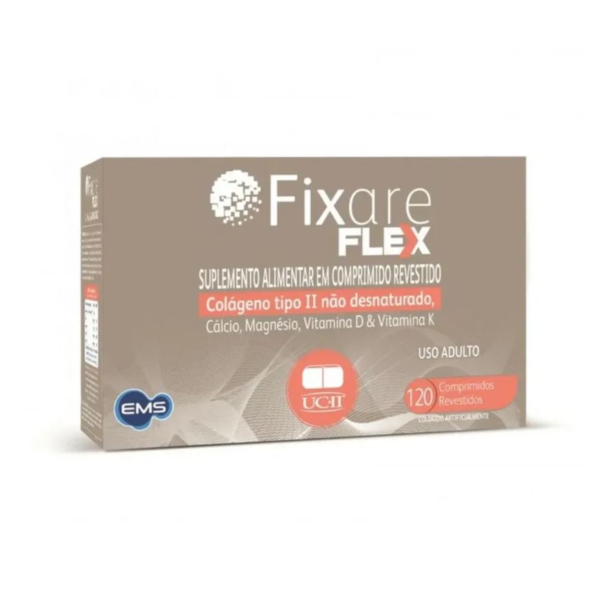 Alimentar Suplemento com Cálcio + Colágeno Fixare Flex 120 comprimidos