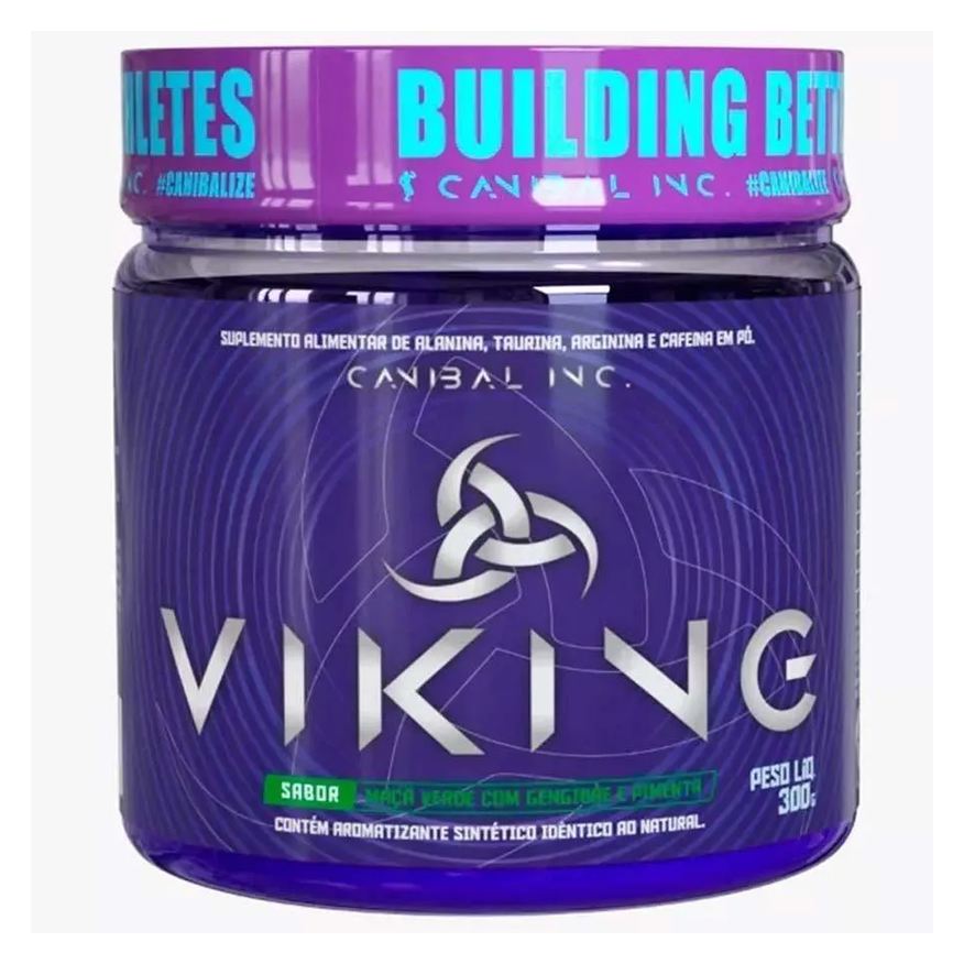 Canibal Inc Pré-treino Viking Maçã Verde 300g