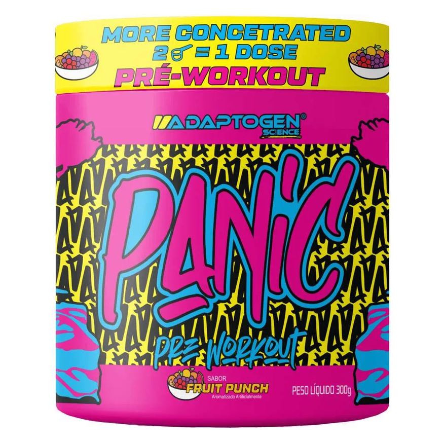 Adaptogen Science Panic Adaptogen Pré Treino Sabor Fruit Punch 300g