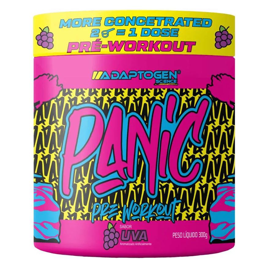 Adaptogen Science Panic Pré-workout (300g) - Sabor: Uva