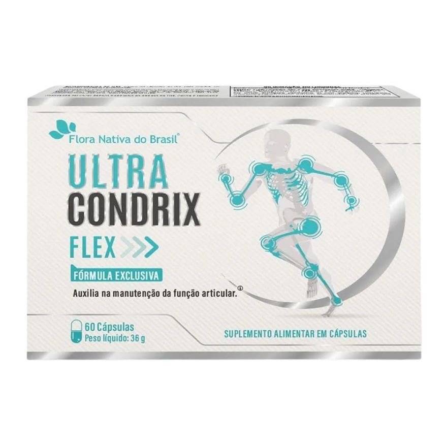 Flora Nativa Do Brasil Ultra Condrix Flex (colágeno Tipo 2, Curcumina, Msm, Ácido Hialurônico e Vitaminas) 60 cápsulas - Flora Nativa