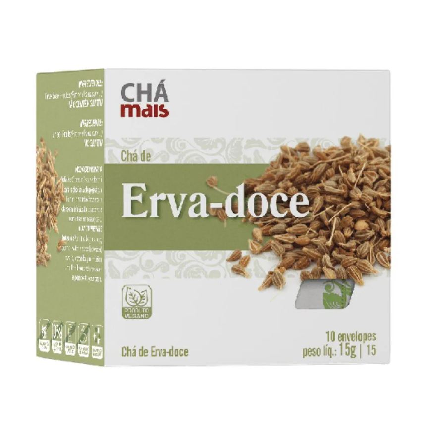 Clinic Mais Chá de Erva-doce 10 Sachês - Chá Mais
