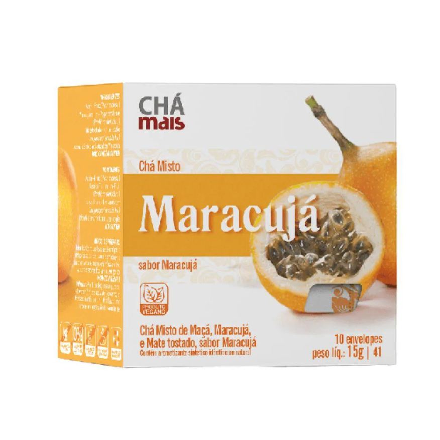 Clinic Mais Chá Misto de Maracujá 10 Sachês - Chá Mais