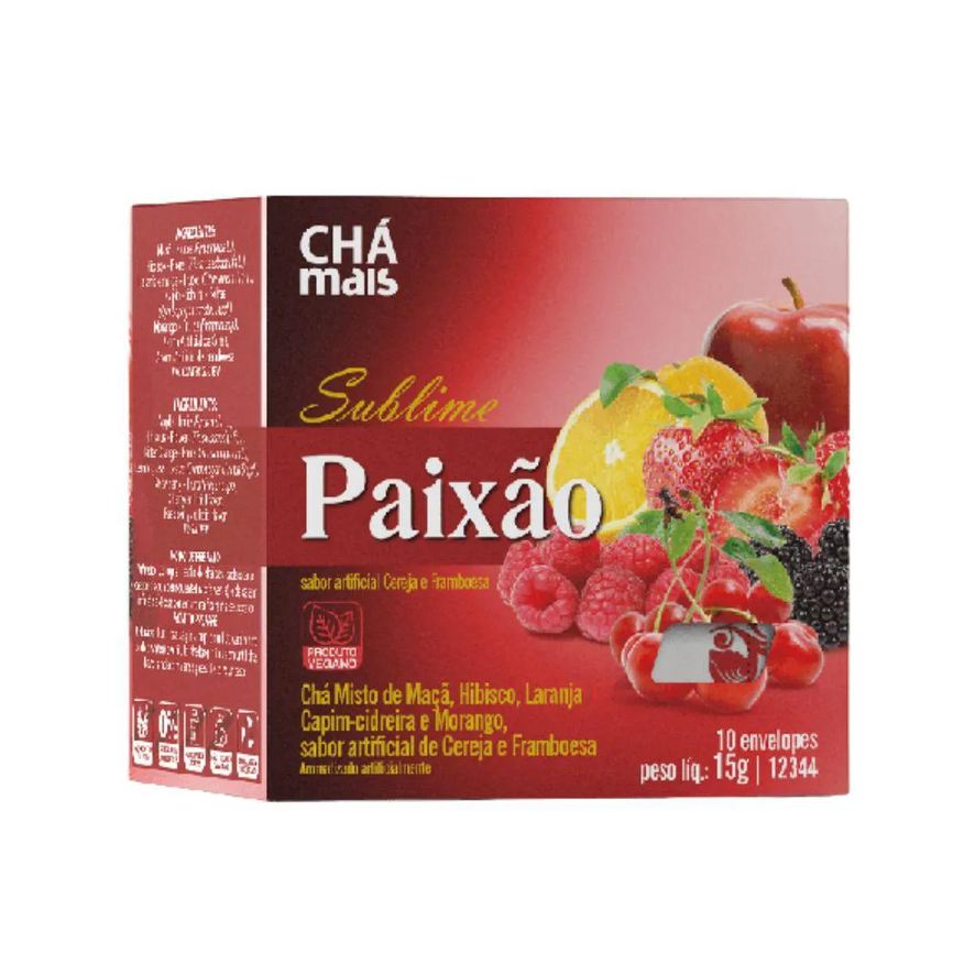 Clinic Mais Chá Misto Sublime Paixão 10 Sachês - Chá Mais
