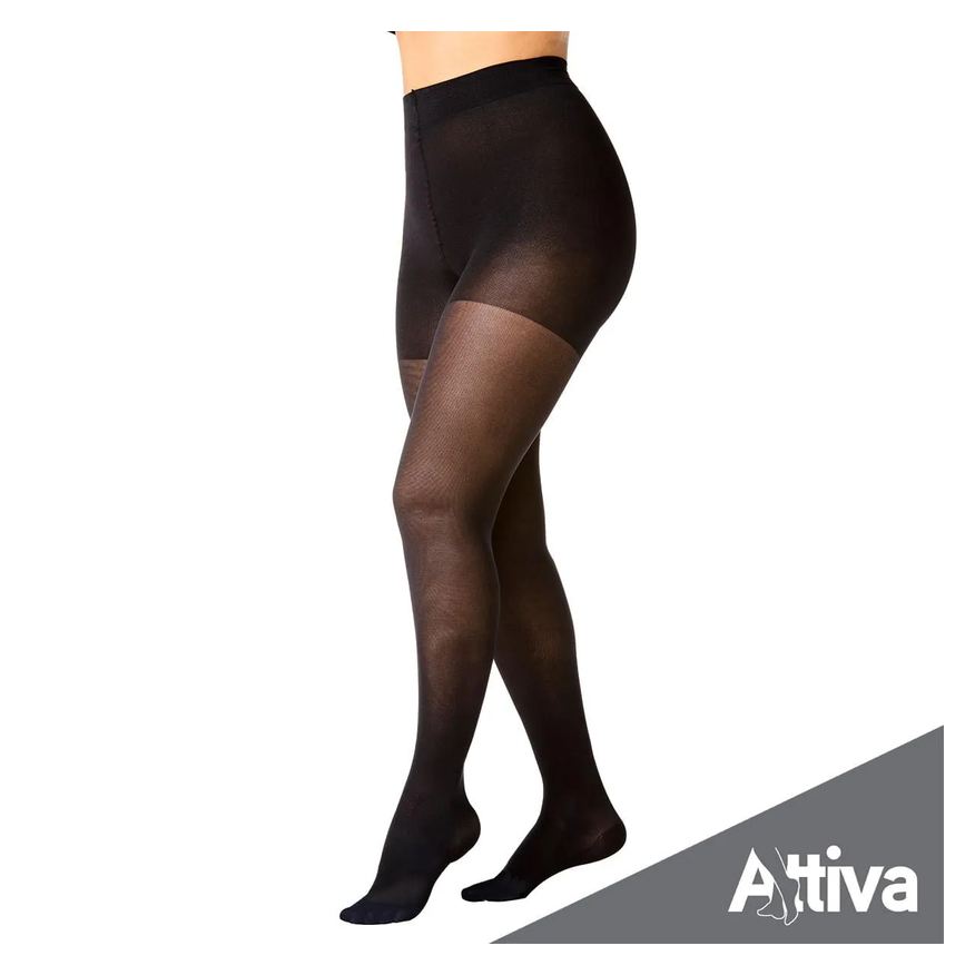 Attiva Meia Calca Media Compressao 18-21 Fem Fechada Preta P