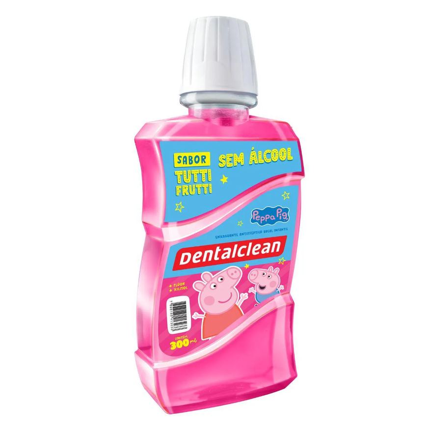 Dentalclean Enxaguante Bucal Infantil Peppa Pig - 300ml