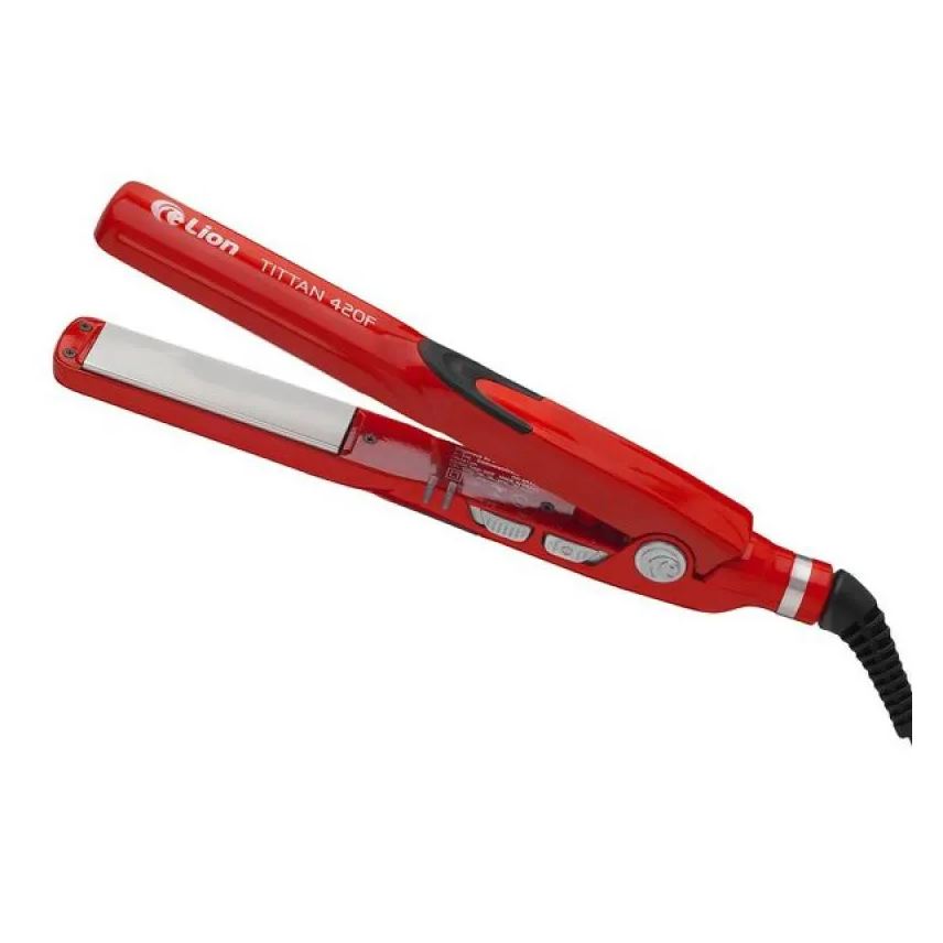 Lion Prancha Chapinha Profissional Tittan 420f 215ºc Bivolt Bivolt - Vermelho