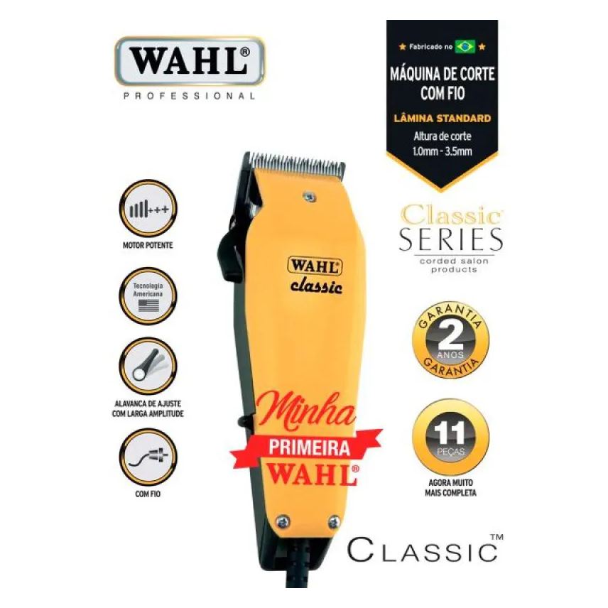 de Máquina Corte Classic V3000 Wahl do Brasil 127v