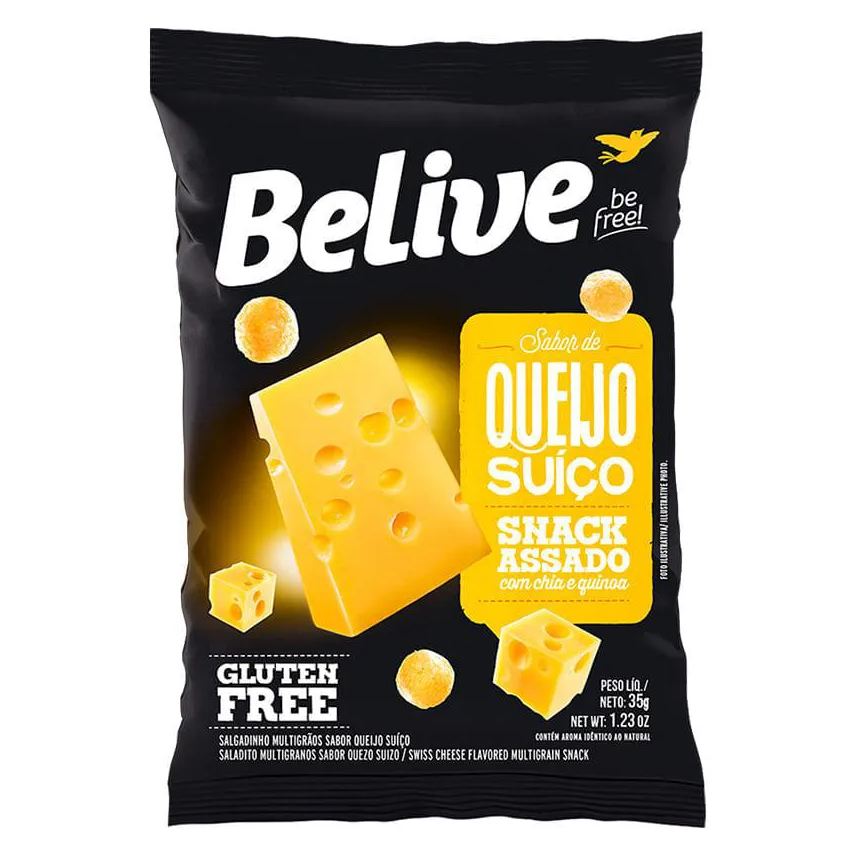 BELIVE SNACKS MULTIGRãOS QUEIJO 35g