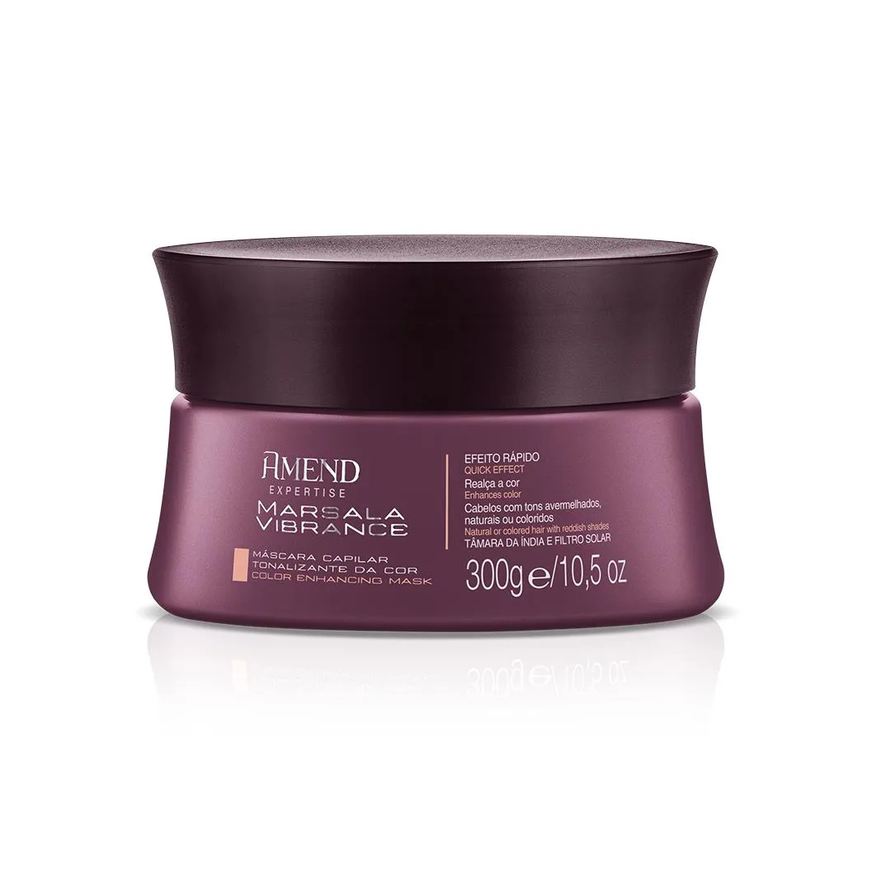 Amend Cosméticos MáSCARA AMEND MARSALA VIBRANCE REALCE DA COR - 300g