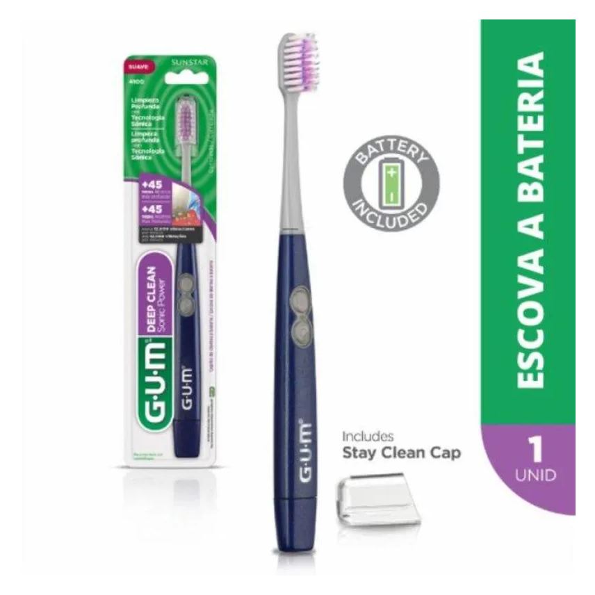 Gum Activital Sonic Deep Clean 4100R Escova Dental Elétrica