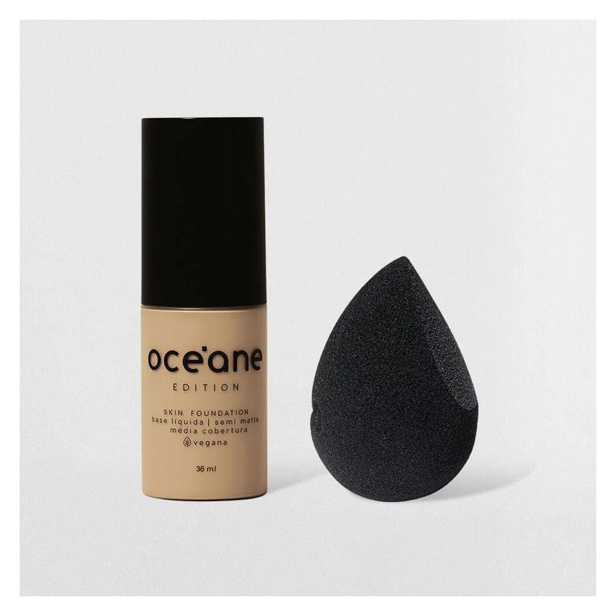 Océane Kit Base Líquida 210l + Esponja de Maquiagem Edition (2 Produtos)