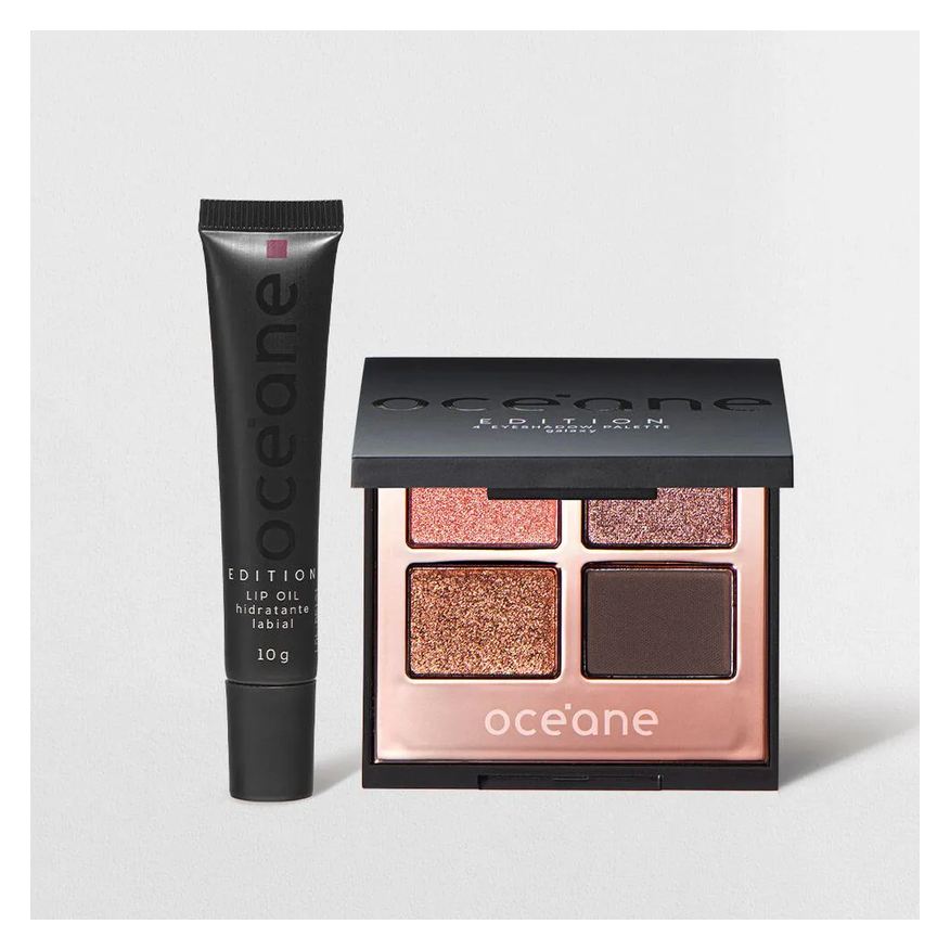 Océane Kit Paleta de Sombras Galaxy + Lip Oil Fuchsia Edition (2 Produtos)