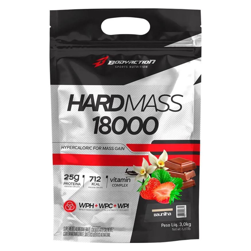 Body Action Suplemento Hard Mass 18000 Baunilha 3kg