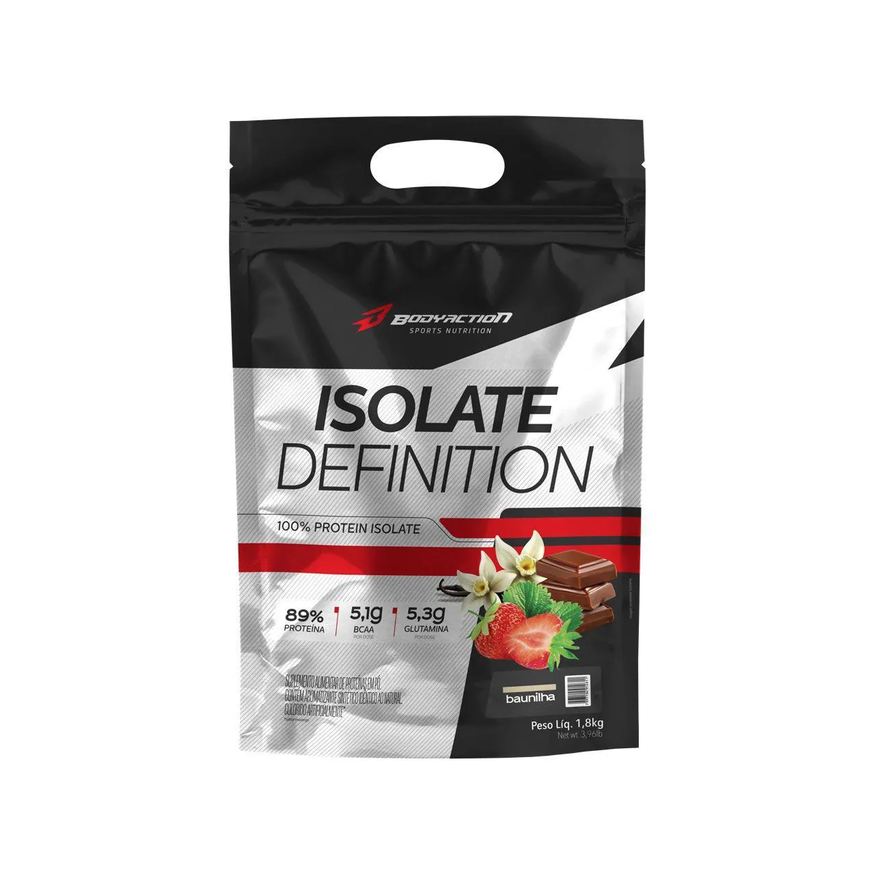 Body Action Whey Isolate Definition - 1800g Refil Baunilha - Bodyaction