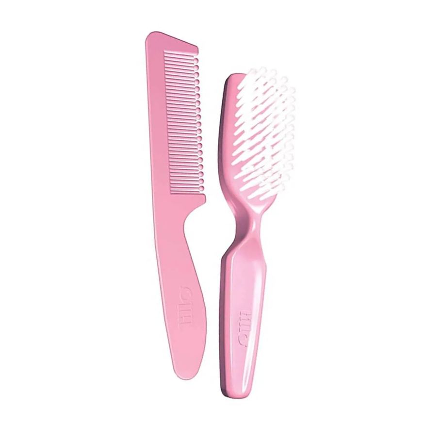 Lillo Conjunto Escova e Pente Ultra Macia Rosa
