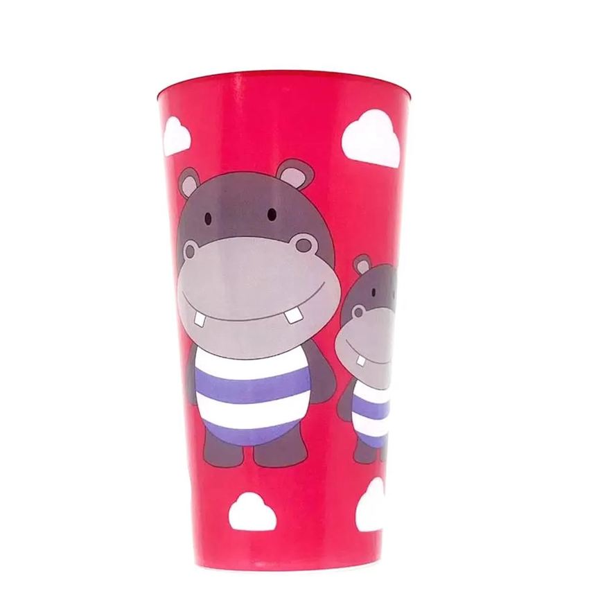 Giro Baby Copo Infantil com Tampa Eco Hipopótamo 400ml