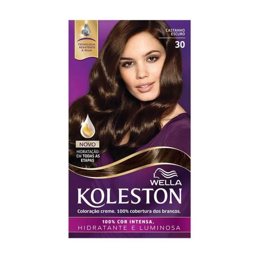 Koleston Tinta de Cabelo Castanho Escuro 30 55g