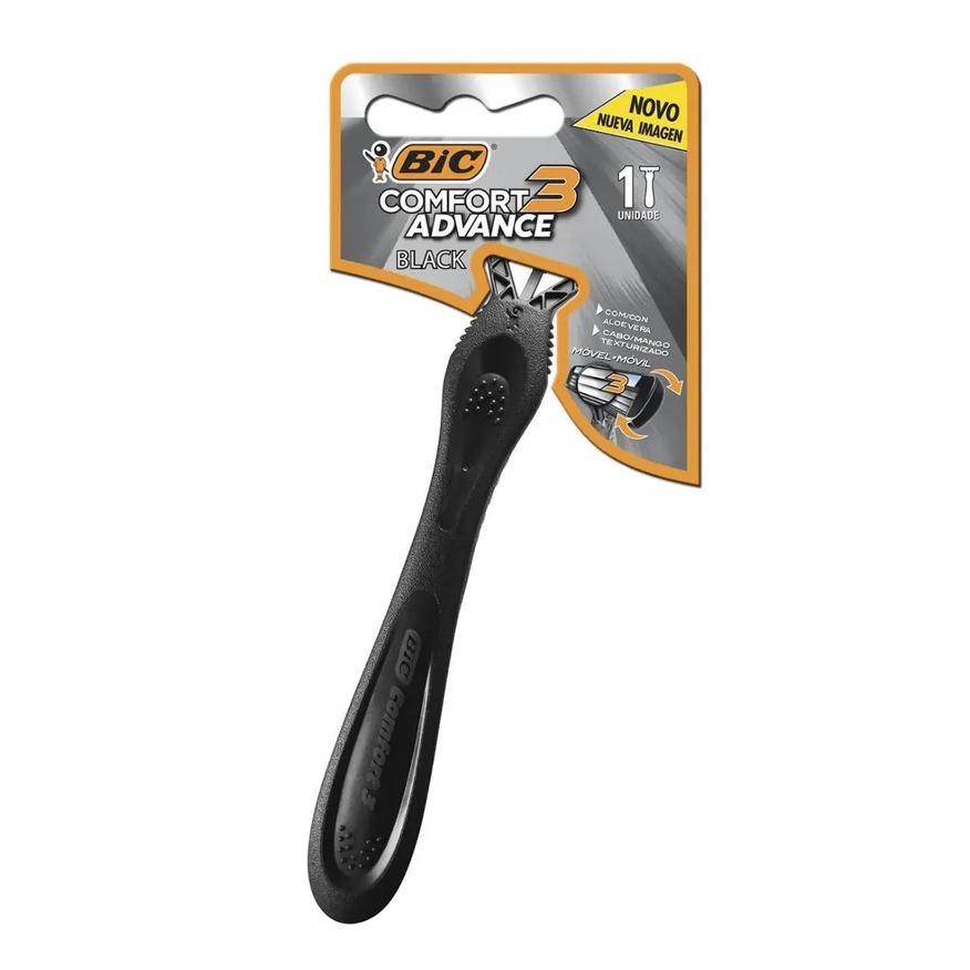 Bic Aparelho Comfort 3 Black Advance 1 Unidade