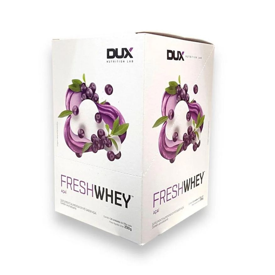 Dux Fresh Whey Display 290g (10 Sachês de 29g) - Sabor: Açaí