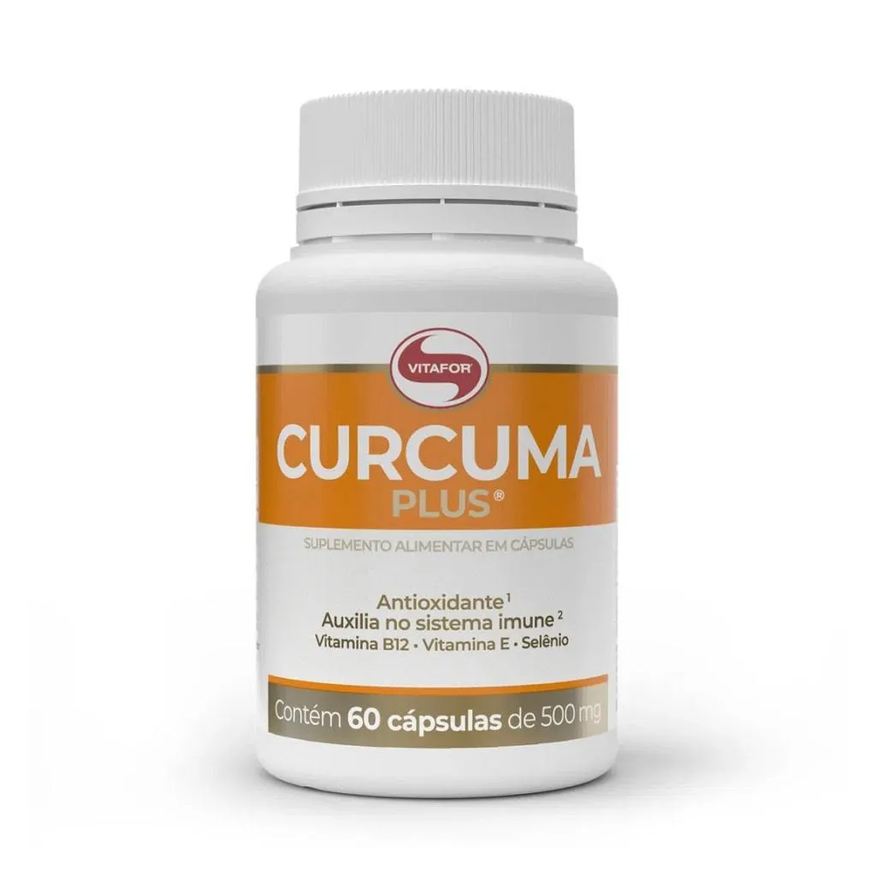 Vitafor Curcuma Plus 500mg (60 Cápsulas) - Padrão: Único