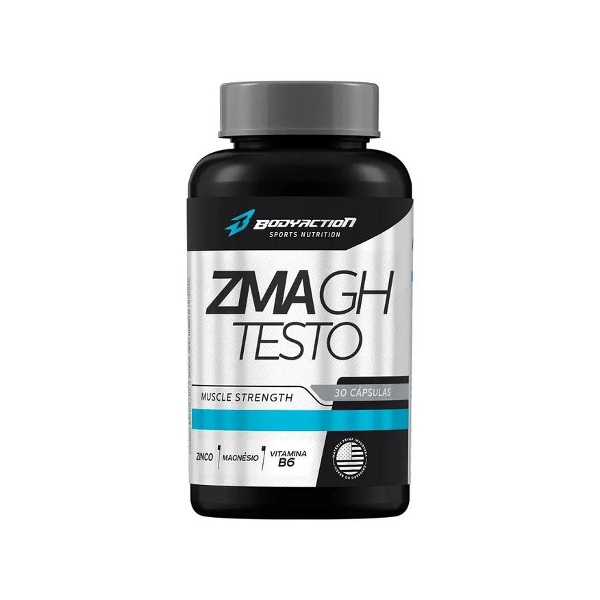 Body Action Zma Gh - Testo (30 Cápsulas) - Padrão: Único