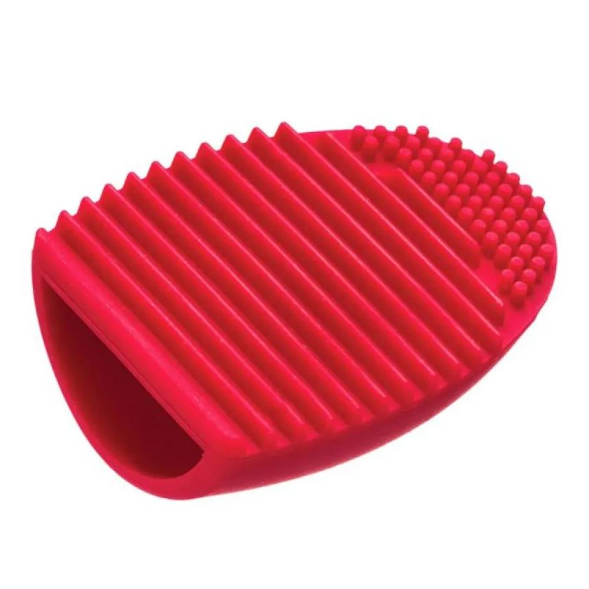 Big Universo Esponja de Silicone para Limpeza de Pincéis Belliz Vermelho