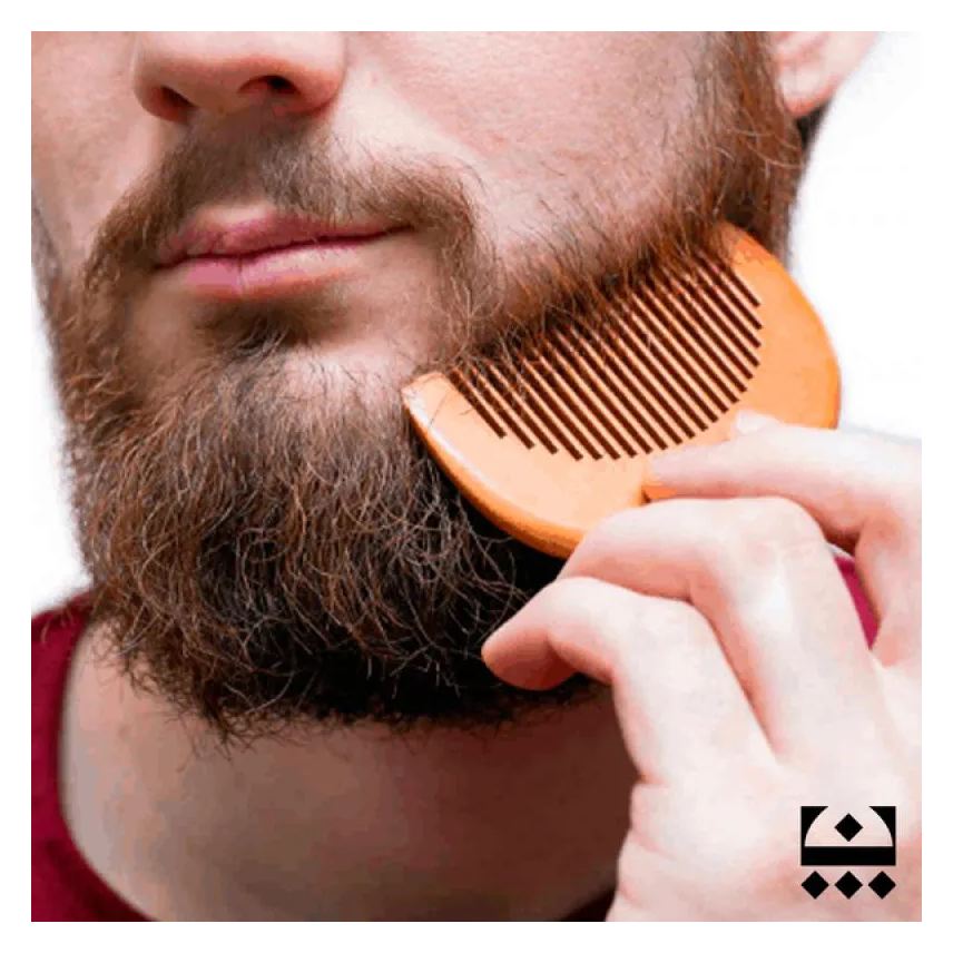 de Pente Madeira para Barba E Bigode Embaixador Marrom