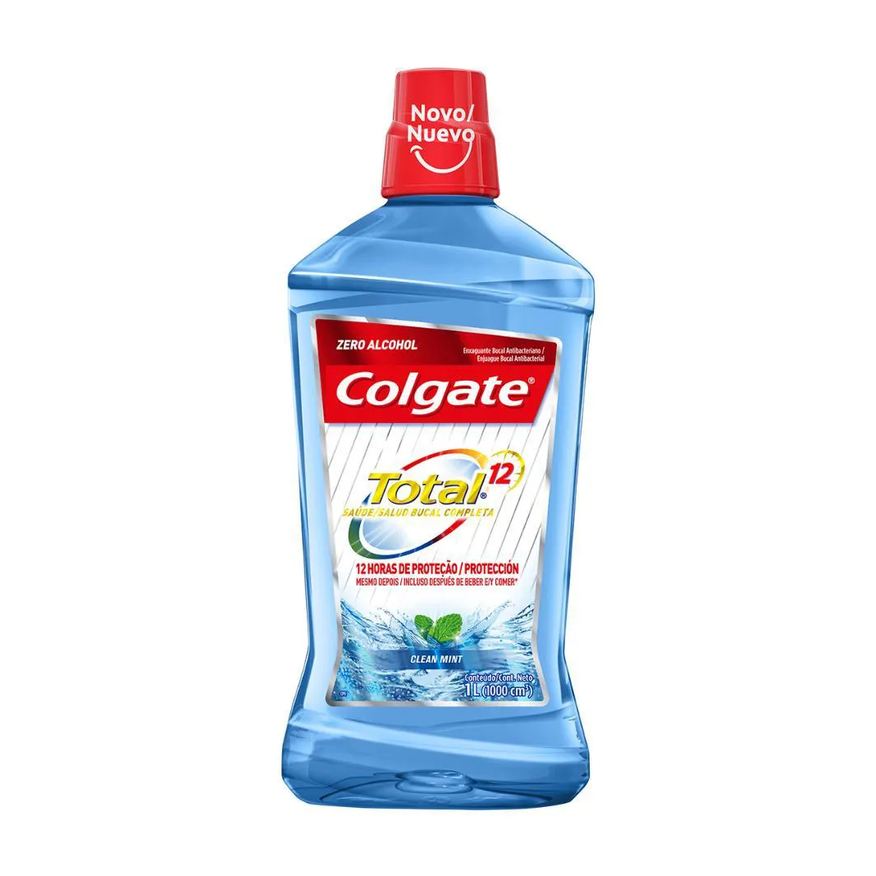 Colgate Enxaguante Bucal Total 12 Clean Mint 1L